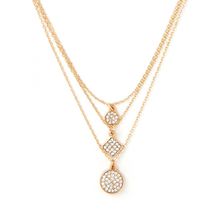 Bijuterii Femei Forever21 Rhinestone Layered Necklace Goldclear