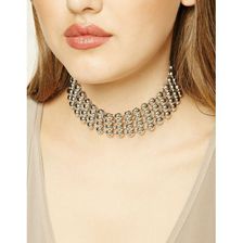 Bijuterii Femei Forever21 Beaded Choker Silver