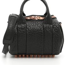 Alexander Wang Mini Rockie Oyster Soft Pebble Leather Bag BLACK