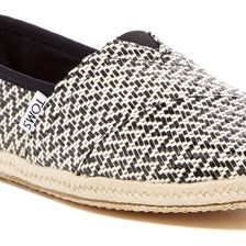 TOMS Woven Rope Sole BLACK