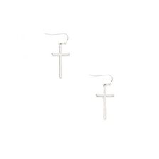 Bijuterii Femei Forever21 Cross Drop Earrings Silver
