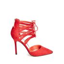 Incaltaminte Femei GUESS Shay Lace-Up Heels red