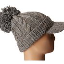Accesorii Femei Woolrich Wool Blend Chunky Cable Knit Slouch Radar with Matching Pom Grey