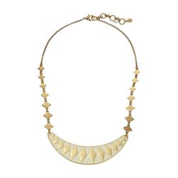 Lucky Brand Enamel Collar Necklace Gold