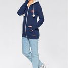 Hanorac căptuşit cu fleece catifelat 