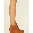 Incaltaminte Femei Forever21 Faux Suede Wedge Booties Camel