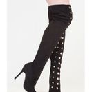 Incaltaminte Femei CheapChic O My Goodness Thigh-high Stiletto Boots Black