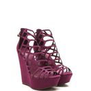 Incaltaminte Femei CheapChic Lattice Dance Cut-out Wedges Wine