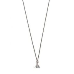 Bijuterii Femei Forever21 Triangle Charm Necklace Silverclear
