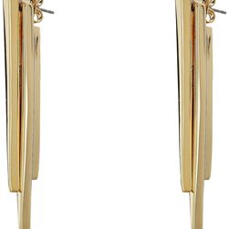 Cole Haan Front Back Stick Earrings Gold