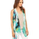 Accesorii Femei Calvin Klein Graffiti Print Convertible Scarf Vest Lagoon