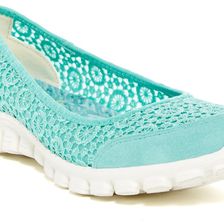 SKECHERS Ez Flex 2 Memory Foam Flighty Slip-On Flat (Women's) MNT-MINT