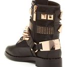 Incaltaminte Femei Ivy Kirzhner Bowery Genuine Calf Hair Studded Boot BLACK