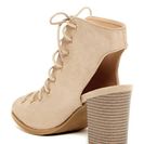 Incaltaminte Femei Top Guy Palm Lace-Up Cutout Bootie TAUPE