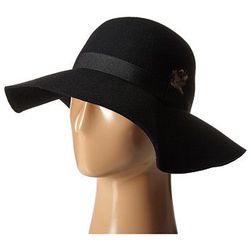 Accesorii Femei Steve Madden Felt Floppy Hat w Feathers Black