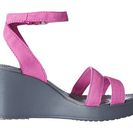 Incaltaminte Femei Crocs Leigh Wedge Wild OrchardCharcoal