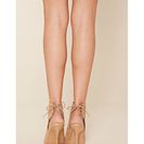 Incaltaminte Femei Forever21 Faux Suede Open-Toe Bootie Nude