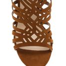 Incaltaminte Femei CheapChic Girl\'s Best Friend Caged Chunky Heels Chestnut