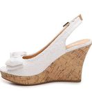 Incaltaminte Femei CL By Laundry Ilissa Wedge Sandal White