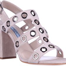 Prada Heel Sandals Beige