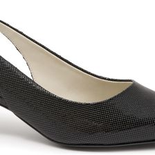 Trotters Prima Black Embossed Patent Leather