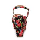 Incaltaminte Femei Penny Loves Kenny Neat Wedge Sandal Black Floral