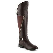 Incaltaminte Femei GC Shoes Kourtney Over The Knee Boot Brown
