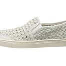 Incaltaminte Femei Frye Gemma Slip Woven White Woven Suede