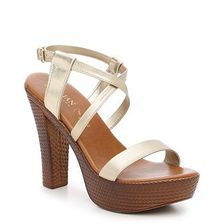 Incaltaminte Femei Italian Shoemakers Braided Metallic Platform Sandal Gold Metallic