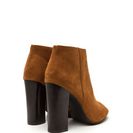 Incaltaminte Femei CheapChic Not A Peep Faux Nubuck Booties Chestnut