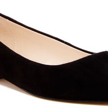 Cole Haan Gigi Skimmer Pointed Toe Flat BLK SUEDE