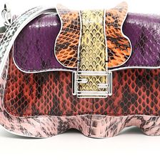 Fendi Multicolor Elaphe Micro Baguette Bag AMETISTA+GRAN+MLC+P