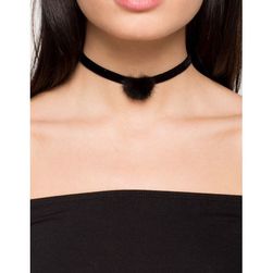 Bijuterii Femei CheapChic Charlotte Pompom Choker Black