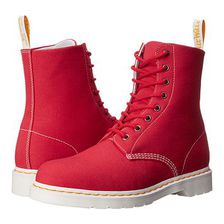 Incaltaminte Femei Dr Martens Page 8-Eye Boot True Red Canvas