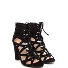 Incaltaminte Femei CheapChic Eyes On The Prize Faux Suede Heels Black