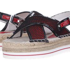 Incaltaminte Femei LOVE Moschino Net Sandal BlackRed