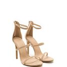 Incaltaminte Femei CheapChic Three To One Faux Suede Strappy Heels Nude