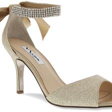 Nina Vinnie Champagne/Royal Gold Satin