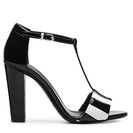 Incaltaminte Femei Gucci Kacela Patent Leather Sandal BlackWhite