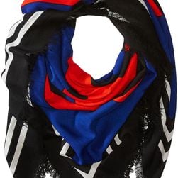 Marc Jacobs Monogram Flower Shawl Blue Multi