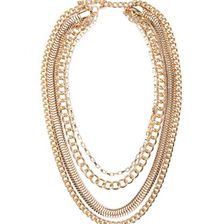Bijuterii Femei Forever21 Layered Chain Necklace Gold