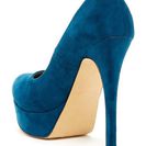 Incaltaminte Femei Michael Antonio Lily Sue Faux Suede Island Platform Pump Teal