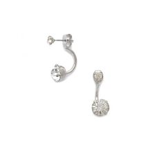 Bijuterii Femei Forever21 Rhinestone Ear Jackets Silverclear