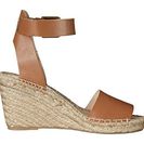Incaltaminte Femei Soludos Open Toe Wedge Leather Tan