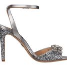 Incaltaminte Femei Badgley Mischka Amanda II Silver Glitter FabricMetallic