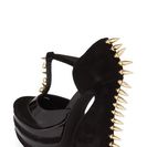 Incaltaminte Femei Jeffrey Campbell Lucetta Studded Platform Pump Women BLACK- GOLD SUEDE