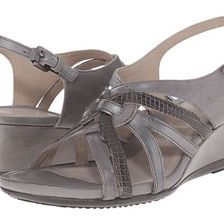 Incaltaminte Femei ECCO Touch 45 Wedge Sandal TitaniumDark ShadowDark Shadow Metallic 