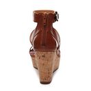 Incaltaminte Femei Nine West Enlighten Wedge Sandal Cognac