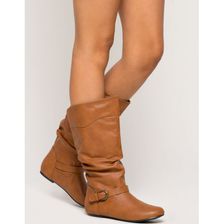 Incaltaminte Femei CheapChic Slouch With Me Boot Cognac