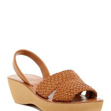 Incaltaminte Femei Kenneth Cole Reaction Fine Time Platform Wedge Sandal Tan